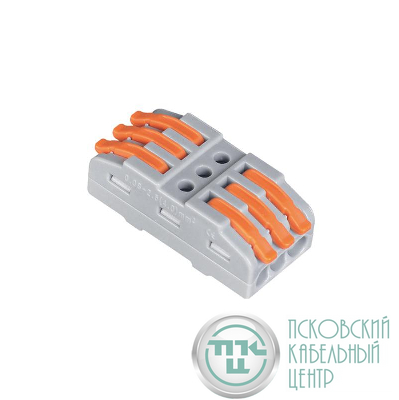 Клемма монтажная СМК PTC-3P 4233 450В 32А 0.08-2.5(4.0)кв.мм JazzWay 5073944