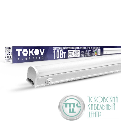 Светильник светодиодный ДБО Т5 10Вт 4К IP40 TOKOV ELECTRIC TKE-DBO-T5-0.9-10-4K