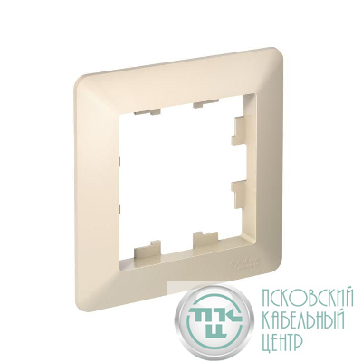 Рамка 1-м AtlasDesign Air беж./дым. бел. SE ATN220201