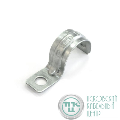 Скоба крепежная однолапковая СМО d19-20мм отверст. d6.5мм метал. (уп.100шт) Промрукав PR08.3743