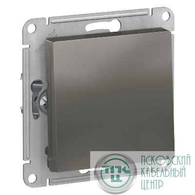 Выключатель 1-кл. СП AtlasDesign 10А IP20 (сх. 1) 10AX механизм сталь SE ATN000911