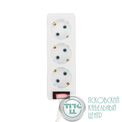 Удлинитель 3х5м с заземл. 3х0.75 с кнопкой бел. PROCONNECT 11-7213