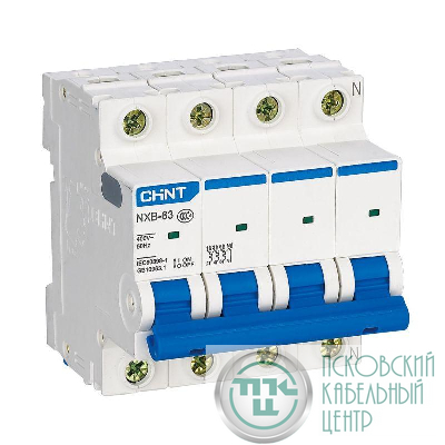 Выключатель автоматический модульный 4п C 16А 6кА NXB-63 (R) CHINT 814248