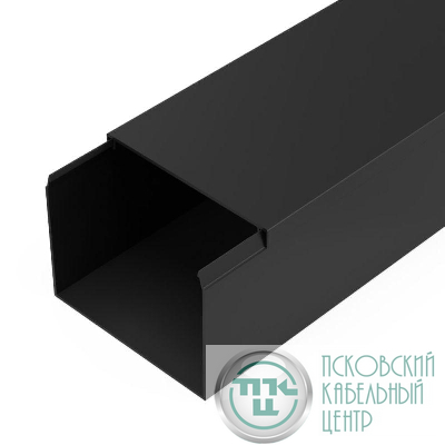 Кабель-канал 80х60 L2000 с двойн. замком черн. Промрукав PR03.0220