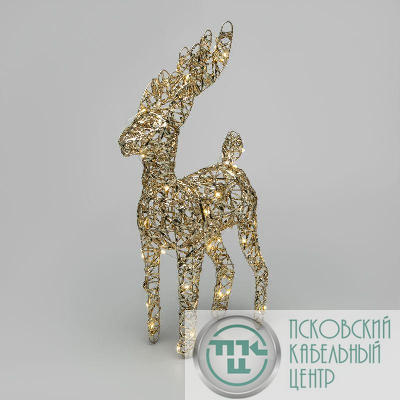 Фигура светодиодная "Олень" 37см тепл. бел. 3хAA (не в комплекте) Neon-Night 503-227