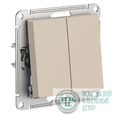 Выключатель 2-кл. AtlasDesign (сх. 5) 10AX механизм песочн. SE ATN001251