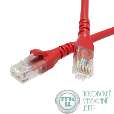 Патч-корд кат.5E U/UTP неэкранир. 4х2 LSZH 1м красн. DKC RN5EUU4510RD
