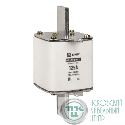 Вставка плавкая ППН-39 630/125А габарит 3 PROxima EKF fus-39/630/125