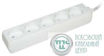 Удлинитель 5х3м без заземл. 10А IP20 У5 2P 250В ПВС 2х0.75 IEK WYP10-06-05-03-N