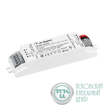 Блок питания ARJ-SP-23-PFC-DALI2-NFC-PD-WR 23Вт 3-46В 0.15-0.5А IP20 пластик Arlight 050106