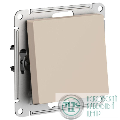 Выключатель 1-кл. AtlasDesign 2-п. 10А мех. песочн. SE ATN001221