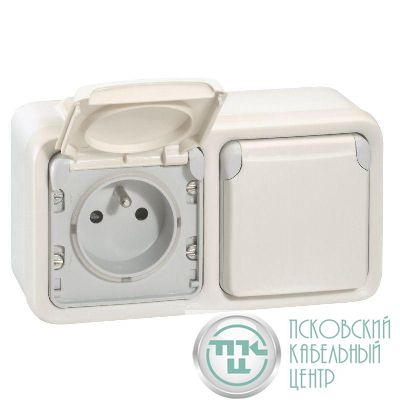 Коробка установочная ОП 2-м Plexo горизонт. бел. Leg 069690