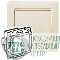 Механизм кнопки Valena 12В с пикт. звонка с подсветкой сл. кость IEK 774315