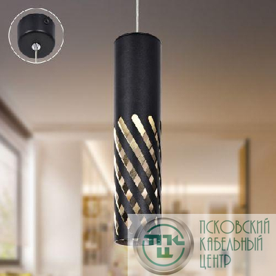 Светильник подвесной (подвес) PL28 BK MR16 GU10 потолочный цилиндр черн. Эра Б0061369