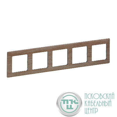 Рамка 5-м Valena Life универсальная свет. дерево Leg 754185