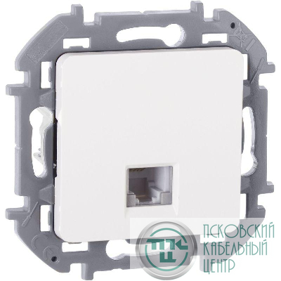 Розетка телефонная Inspiria RJ11 механизм бел. IEK 673820