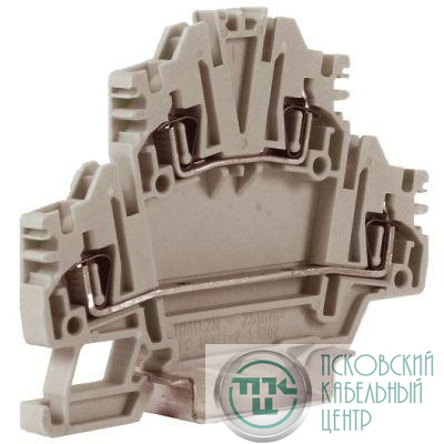 Зажим проходной HMD.2N(Ex)i 2-х уровневый 2.5кв.мм син. DKC ZHD410-RET