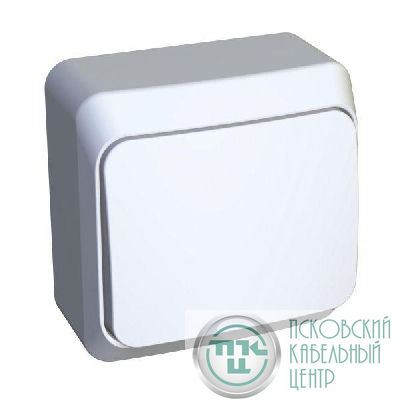 Выключатель кнопочный 1-кл. ОП Этюд 10А IP20 с самовозвратом бел. SE KA10-001B