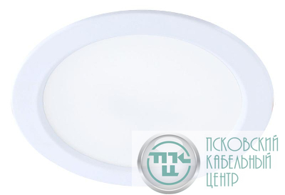 Светильник светодиодный DownL 12Вт 180-265В 6400К кругл. панель бел. КОСМОС KDownL12W6400K