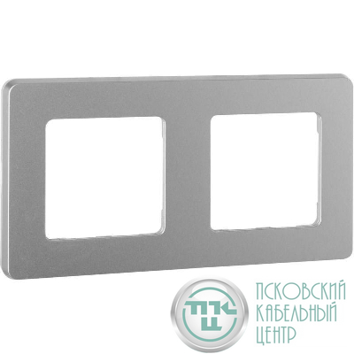 Рамка 2-м Inspiria алюм. IEK 673942