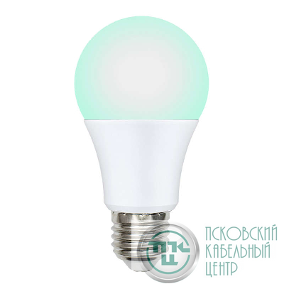Лампа светодиодная LED-A60-9W/SCBG/E27/FR/DIM IP65 PLO65WH для бройлеров диммир. Uniel UL-00003190