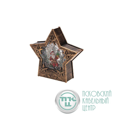 Светильник декоративный (фигура) "Звезда" с эффектом снегопада и подсветкой Neon-Night 501-182