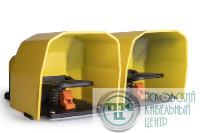 Педаль двойная (1НО+1НЗ)+(1НО+1НЗ) под аксесс. с фиксацией EMAS PDKA22BB11