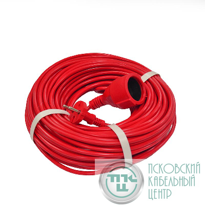 Удлинитель-шнур 1х40м без заземл. 10А IP20 2.2кВт ПВС 2х1 DOMTOK 2491