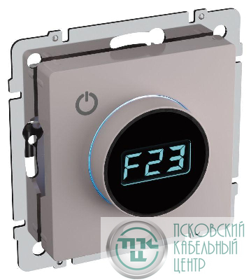 Термостат электронный с индик. BRITE СП IP20 ТС10-1-БрЖ механизм жемчуж. IEK BR-RT11-K36