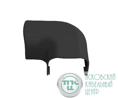 Поворот 90град. для кабель-канала РКК 74х55 Арктика черн. Ruvinil ПВР-74Х55-Ч