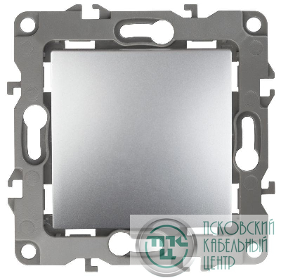 Механизм переключателя 1-кл. СП Эра12 10А IP20 12-1103-03 250В 10AX алюм. Эра Б0014641