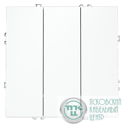 Выключатель 3-кл. СП S70 10А механизм бел. матов. Voltum VLS030102