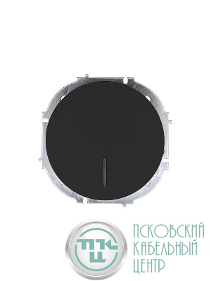 Выключатель проходной 1-кл. СП OSEN 10А IP20 с подсветкой механизм черн. бархат LEZARD 743-4288-114