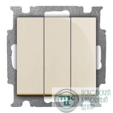 Выключатель 3-кл. 1п СП Basic 55 16А IP20 250В с клавишей механизм сл. кость ABB 2CKA001012A2158