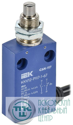 Выключатель концевой C6N-117 толк. рез. IP67 IEK KKV12-P117-1-67