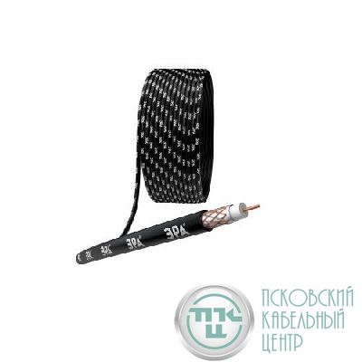 Кабель коаксиальный RG-6U 75 Ом Cu/(оплетка Cu 64%) PE черн. (уп.100м) Эра Б0044604
