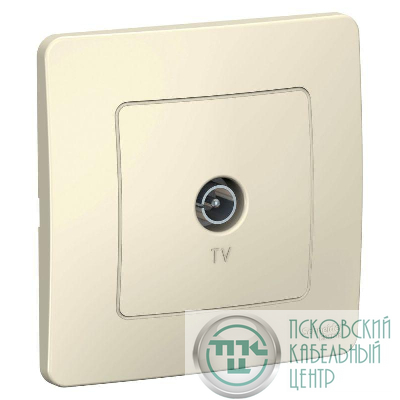 Розетка телевизионная TV СП Blanca коннектор молочн. SE BLNTS000012