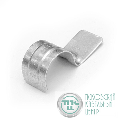 Скоба крепежная однолапковая СМО d19-20мм для монтажн. пистолета без отверст. метал. (уп.100шт) Промрукав PR08.2754