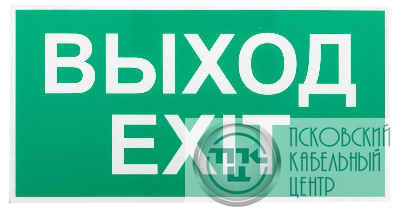 Этикетка самоклеящаяся INFO-SSA-116 бэклит "Выход-exit" для SSA-103 зел. Эра Б0057712