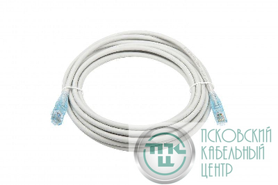 Патч-корд PC-LPM-UTP-RJ45-RJ45-C6-5M-LSZH-GY U/UTP кат.6 LSZH 5м сер. Hyperline 41841
