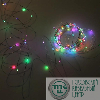 Гирлянда "Нить" ILDM120RGB-C-USB-RC 120 RGB минисветодиодов 12м с контроллером для помещений пульт SHLights 4690601049230