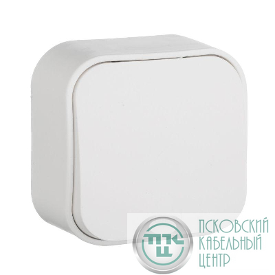 Переключатель проходной 1-кл. ОП Quteo 10А IP20 10AX бел. IEK 782204