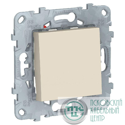 Переключатель перекрестный 1-кл. 2мод. СП Unica New IP21 (сх. 7) 250В 10AX беж. SchE NU520544
