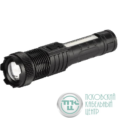 Фонарь светодиодный UA-402 универсальный аккумуляторный 5Вт LED+5Вт COB Zoom 6 режимов маячок клипса USB type-C Эра Б0069804