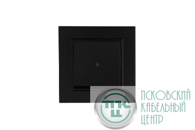 Выключатель одноклавишный проходной Karea черн. Makel 56054005