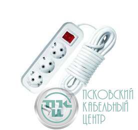 Удлинитель 3х10м с заземл. 10А IP20 S-303 ПВС 3х1 с выкл. UNIVersal 5564573