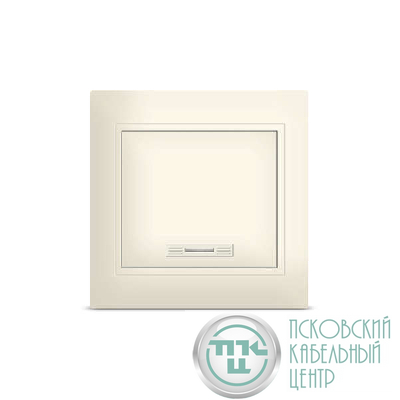 Выключатель 1-кл. Севиль с подсветкой сл. кость UNIVersal Б-С0121