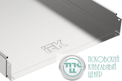 Лоток листовой неперфорир. 500х100 L3000 сталь 1.2мм IEK CLN10-100-500-3
