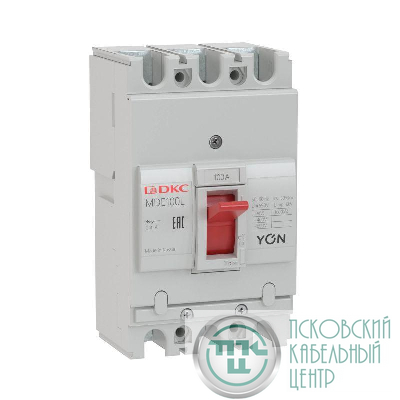 Выключатель автоматический в литом корпусе YON MDE100N080 DKC MDE100N080