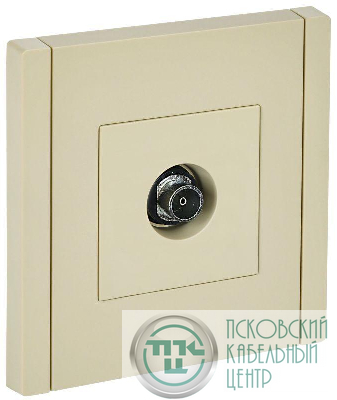 Розетка TV оконечная FORTE&PIANO FP428 ваниль IEK FP-A10-O-K10